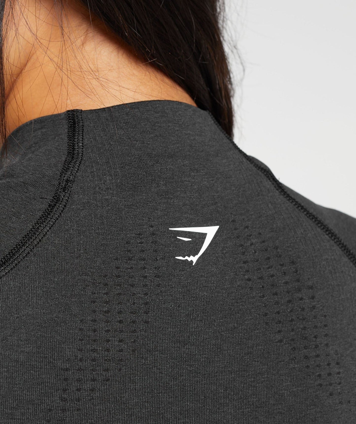 Vital Seamless Midi Zip Up Jacket Black