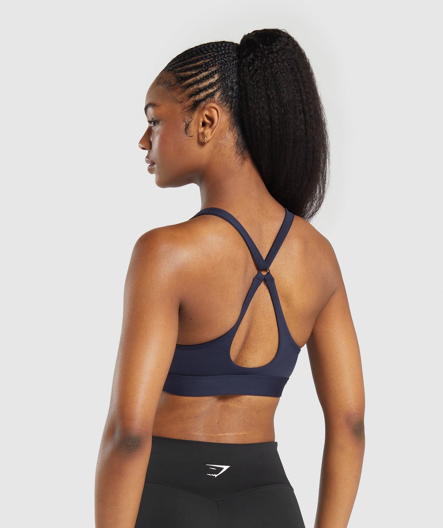 Peek A Boo Sports Bra Heavy Blue