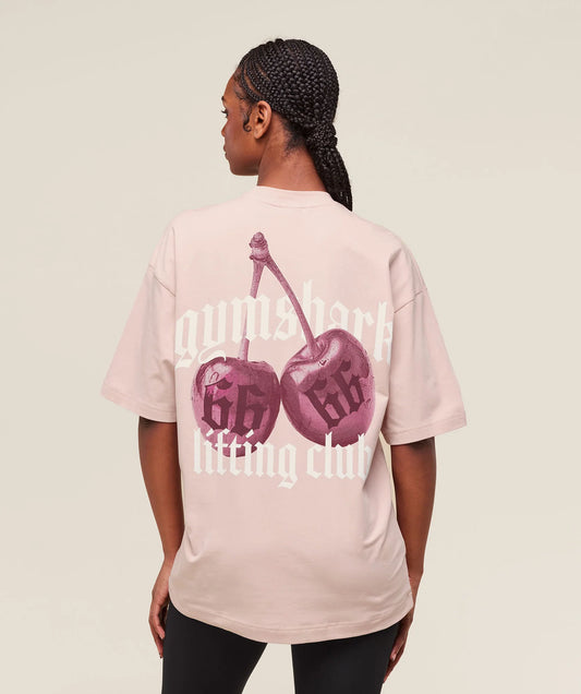 Cherry Graphic Oversized T-Shirt